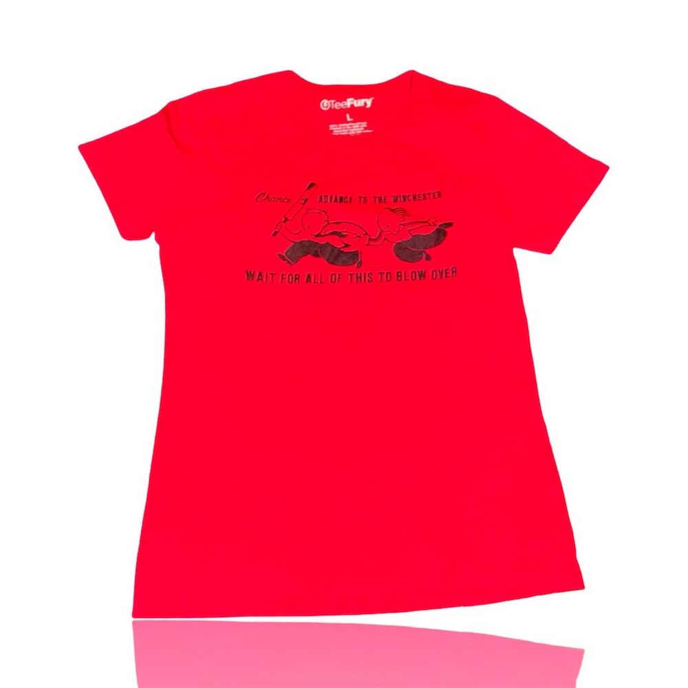 Shaun of the Dead x Monopoly parody Graphic Tee Ladies Size Lg by Tee Fury